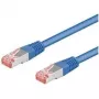 Wentronic Goobay CAT 6 Patchkabel, S/FTP (PiMF), Blau, 0,5 m - CCA-Kupfer-Mix (95462)