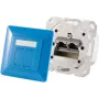 Steckdosen-Einsatz 2 x RJ-45 ShiverPeaks 74280-B — Cat6a, 500 MHz, blau, Metallgehäuse