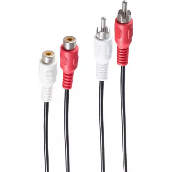 Audiokabel ShiverPeaks BS40204 2,5 m 2 x RCA Schwarz