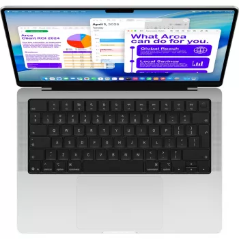 Apple MacBook Pro Silber MDE64D/A - 35,6 cm (14 inch), M5 10-Core Chip, 10-Core GPU, 24 GB RAM, 1 TB SSD / ohne Netzteil