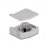 DeLOCK DIN-Schienenadapter RJ45-Buchse zu RJ45-Buchse Cat.6A Grau