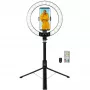 LogiLink Smartphone-Ringleuchte mit Selfie-Stick-Stativ, DM 20cm (AA0156)