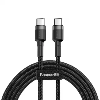 USB-Kabel Baseus Cafule 2m USB C Schwarz Grau