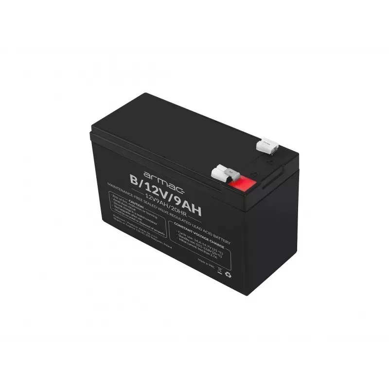 USV-Batterie ARMAC B/12V/9AH — Blei-Vlies-Akku 12V 9Ah, 1,8A Ladung, 122A max. Entladung, ABS-Gehäuse, 65×151×94 mm