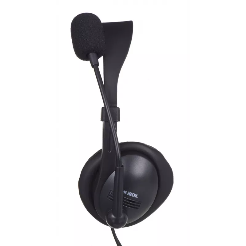Kabelgebundenes binaurales Gaming-Headset IBOX W1MV — ohrumschließend, 3,5 mm, 2 m Kabel, Bügelmikrofon