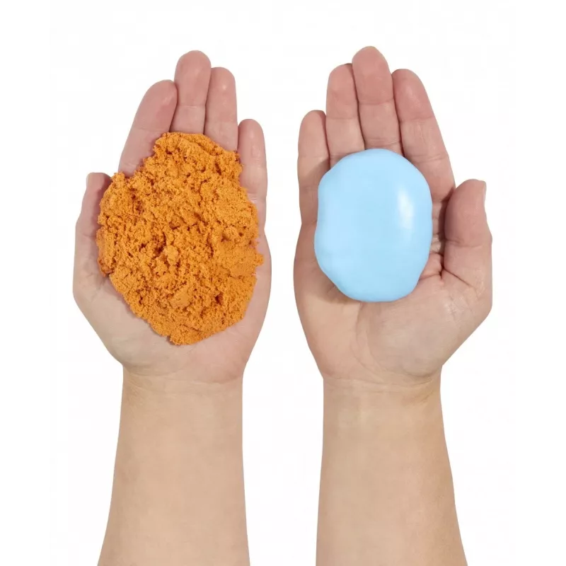 Plastikmasse Wonder Factory Never Dry Dough, Hellblau, Orange
