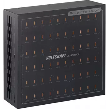 VOLTCRAFT UC-800W01 USB-Ladegerät 800 W USB-C® USB PD Schwarz Innenbereich USB Power Delivery (USB-PD) (VC-17275170)
