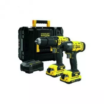 Tool-Set Stanley SFMCK465D2T-QW (SFMCD711 + SFMCF800) 18 V 2x2,0 Ah Akku.