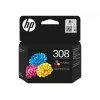 HP 308 Original-Tintenpatrone, 3-Farben, Standardausbeute, Cyan, Magenta, Gelb, Farbstofftinte, 1 Stück, 120 Seiten, Kombipack