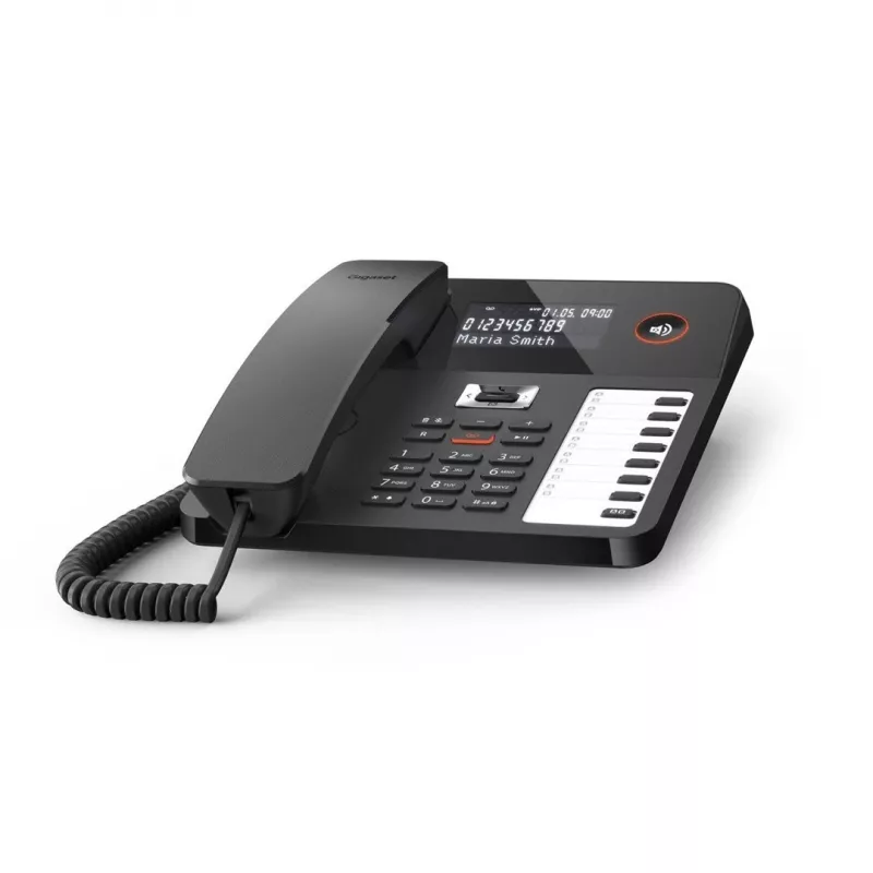 DECT-Telefon Gigaset DESK 800A Kabelgebundenes Handgerät 200 Telefonbucheinträge Schwarz