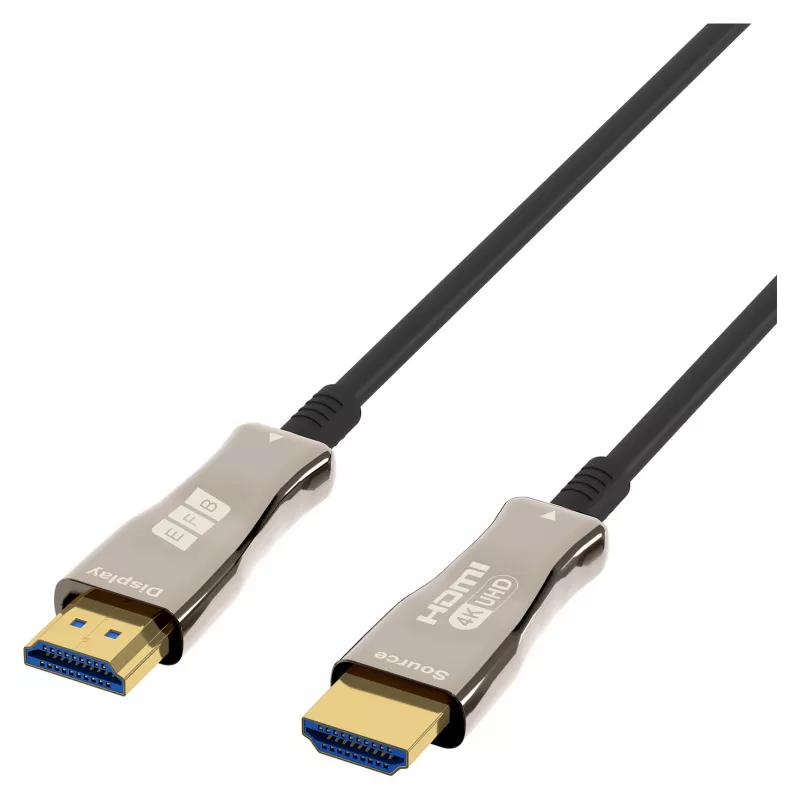 EFB Elektronik HDMI Glasfaserkabel AOC Active 4K60Hz schwarz - Digital/Display/Video - 20 m (HDMI-20-00008)