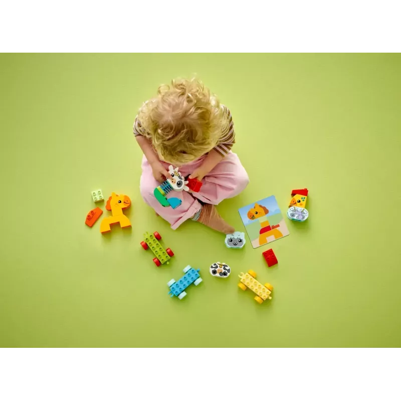 Konstruktionsspielzeug LEGO DUPLO Tierzug 10412 — 19 Teile, für Kinder ab 1,5 Jahren, 170×60×430 mm