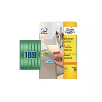 Selbstklebeetikett Avery L6049-20 Grün