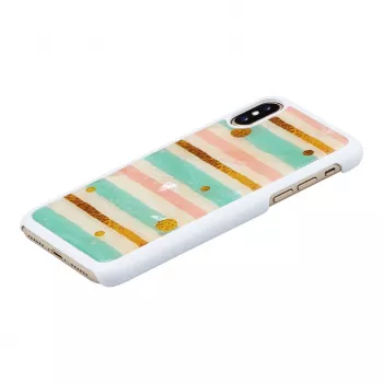 Smartphone-Hülle iKins für iPhone XS / iPhone XS Max – pop mint Schwarz