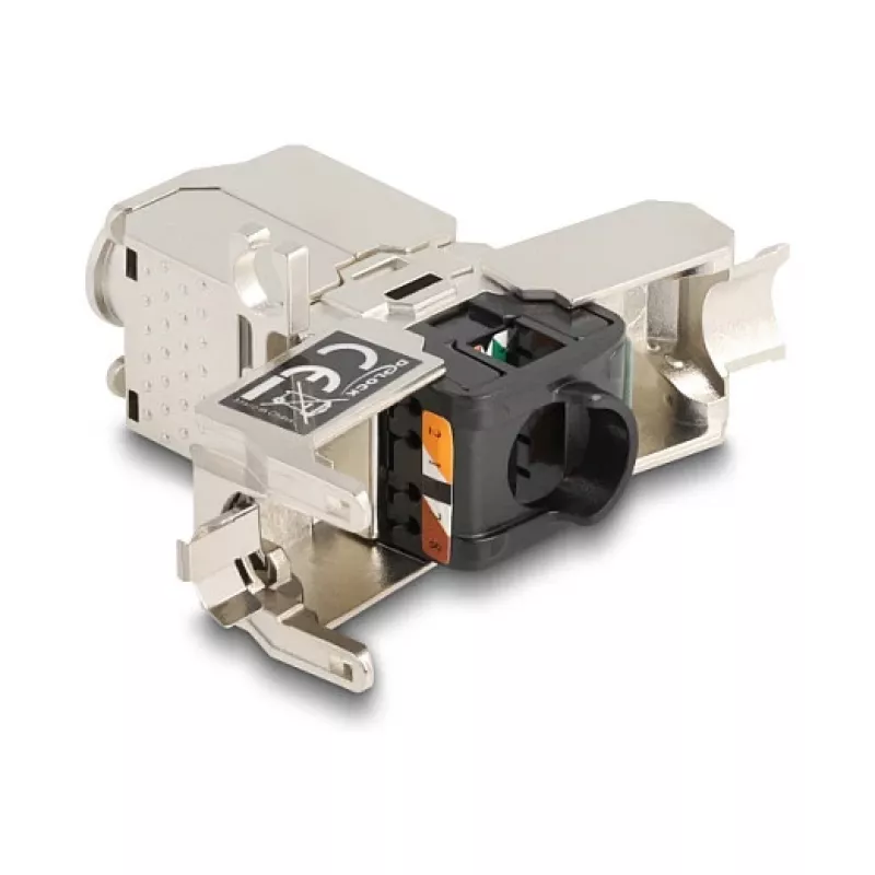 Netzwerkkabel-Koppler DeLOCK 88198 LSA auf LSA Cat.6A STP 31,6 mm Edelstahl