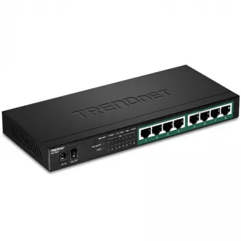 TRENDnet TPE-TG84 - Switch - 8 x 10/100/1000 (PoE+) - Desktop, wandmontierbar - PoE+ (120 W)