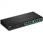 TRENDnet TPE-TG84 - Switch - 8 x 10/100/1000 (PoE+) - Desktop, wandmontierbar - PoE+ (120 W)