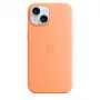 Apple iPhone 15 Silicone Case mit MagSafe – Orange Sorbet