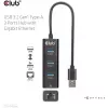 USB-Hub CLUB3D USB 3.2 Gen1 Type-A mit 3 Anschlüssen und Gigabit-Ethernet