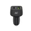 KFZ-Ladegerät Grün Cell CAD33, 42 W, USB-C PD + USB-A QC3.0, 12/24 V Eingang, 5–12 V Ausgang