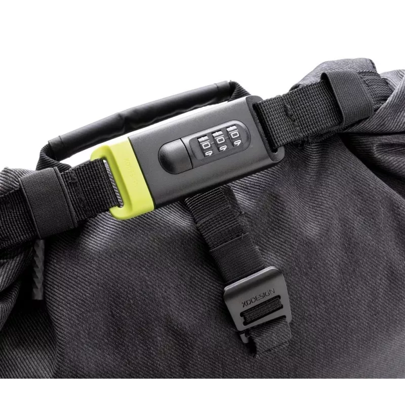 Rucksack XDDESIGN Urban Lite Schwarz — 21 L (erweiterbar auf 27 L), 15,6-Zoll-Laptopfach, wasserabweisend, Trolley-Gurt