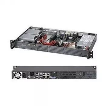Computergehäuse Supermicro SC504-203B Mini Tower Schwarz