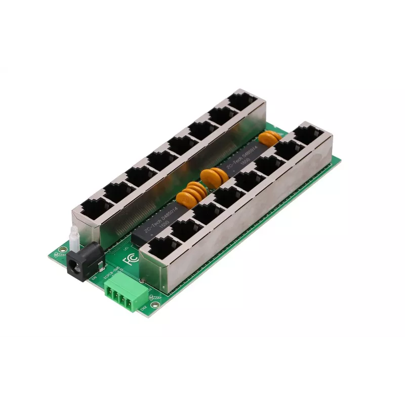 PoE-Injektor Extralink Gigabit 8 Port 1000 Mb/s RJ45 Modus B