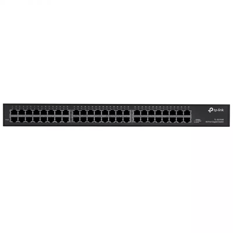 TP-Link TL-SG1048 Unmanaged Gigabit Ethernet (10/100/1000) 1U Schwarz