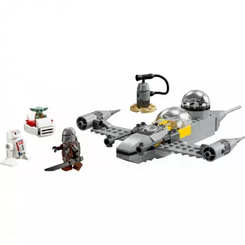 LEGO Star Wars Set 75410 N-1 Starfighter Modell mit 92 Teilen, Minifiguren Mando und Grogu