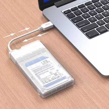GrauGear externes Festplattengehäuse 2.5HDD/SSD USB 3.2 Alu - Laufwerksgehäuse - 2,5