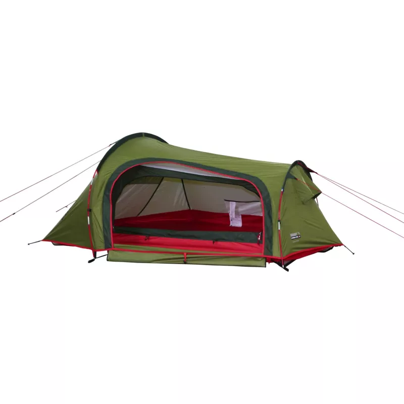 High Peak Sparrow LW Kuppelzelt 2 Personen Grün, Rot