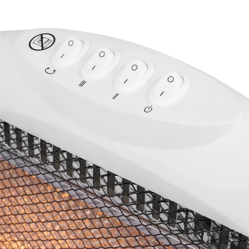 Tristar Heizgerät | KA-5129 | Strahlungsheizung | 1200 W | Geeignet für Räume bis zu 38 m³ | Geeignet für Räume bis zu 15 m² | Grau | IP00