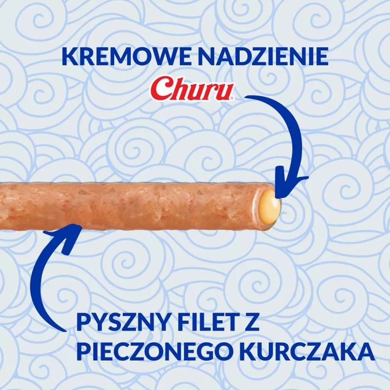 INABA Churu Rolls Hühnerrezept umwickelt Thunfischrezept - Katzenleckerli - 4x10 g