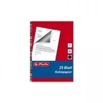Kohlepapier HERLITZ 10303725 A4, 25 Blatt, schwarz