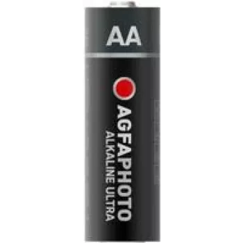 AgfaPhoto Ultra LR6 Mignon AA Batterie, Alkali-Mangan, 1,5 V, 4 Stk.
