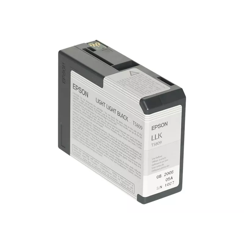 Epson Singlepack Light Light Black T580900, Hell helles Schwarz, Pigmenttinte, 80 ml, 1 Stück