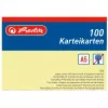 Karteikarte Herlitz 1150515 Gelb 1 Stück
