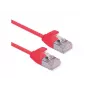 ROLINE DataCenter - Patchkabel - RJ-45 (M) auf RJ-45 (M) - 5 m - U/FTP - CAT 6a - halogenfrei, geformt, rastnasenschutz, Litzenleiter - Rot, Pantone 199C (21.15.3317)