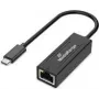 USB-Typ-C-auf-RJ45-Ethernet-Adapter MediaRange MRCS237, Gigabit 10/100/1000 Mbps, 20 cm, Schwarz