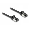 Netzwerkkabel DeLOCK RJ45 Kabel Stecker auf Stecker Cat.8.1 0,25 m Schwarz