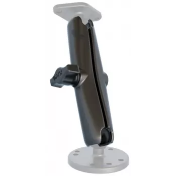 Tablet/Gerät Doppelbuchsenarm RAM Mounts RAM-B-201U-C, Aluminium, Kugel 2,54 cm, Höhe 152,4 mm, schwarz