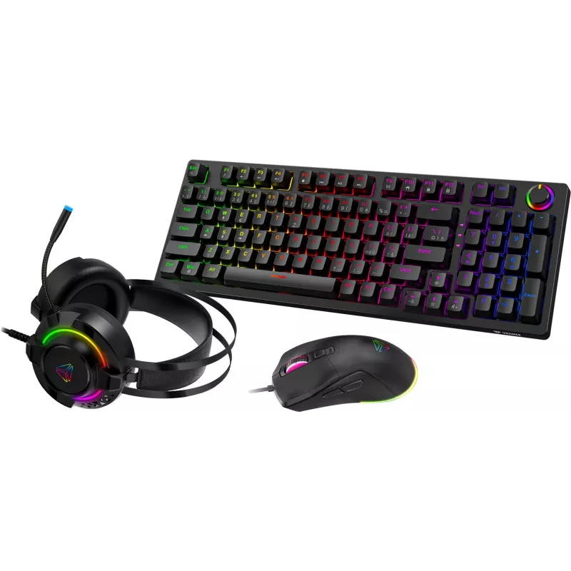 Gaming-Set Yenkee YGS 03 ECLIPSE 3-in-1 (Tastatur, Maus, Headset)
