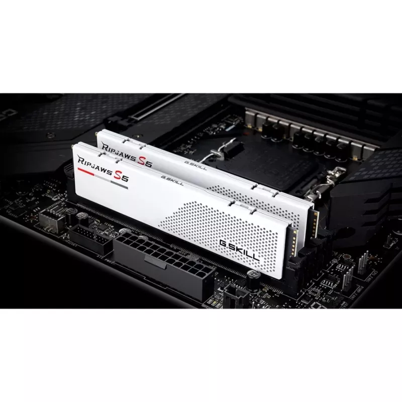 DIMM 32 GB DDR5-6000, Arbeitsspeicher weiß, F5-6000J2836G16GX2-RS5W, Ripjaws S5, INTEL XMP