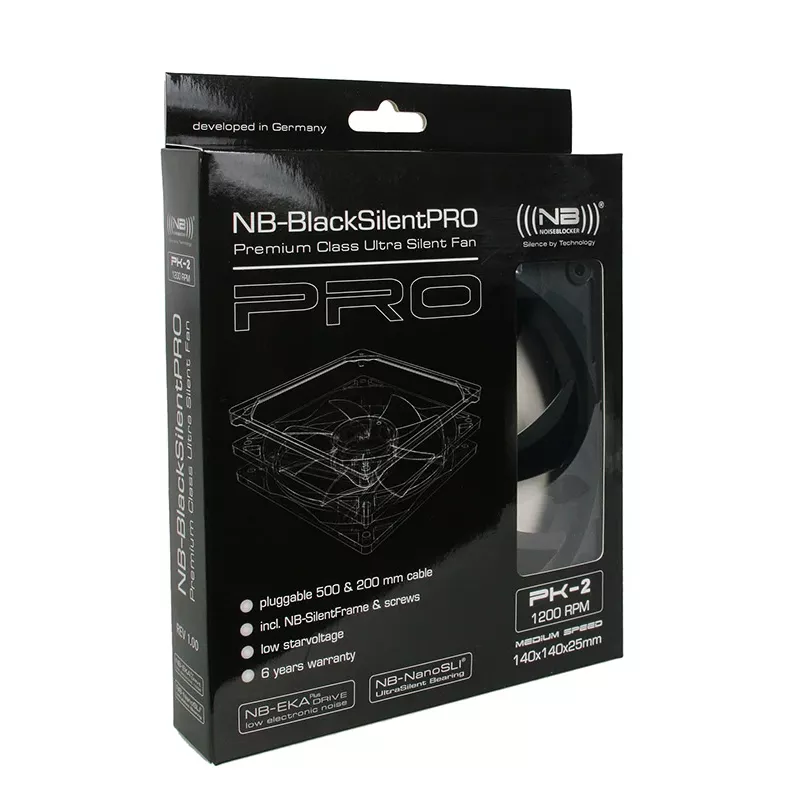 Fan Noiseblocker SchwarzSilentPro PK2