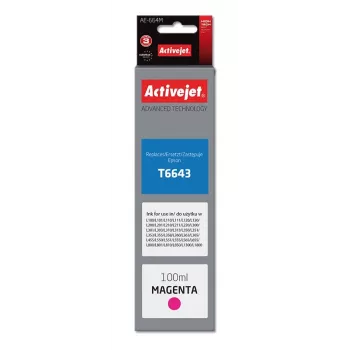 Activejet AE-664M Tinte (Ersatz für Epson T6643; Supreme; 100 ml; Magenta)
