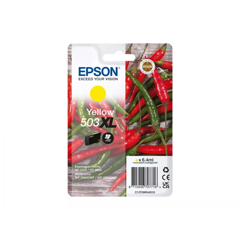 Tintenpatrone Epson 503XL Gelb, Original hohe (XL) Reichweite, 6,4 ml, Einzelpackung
