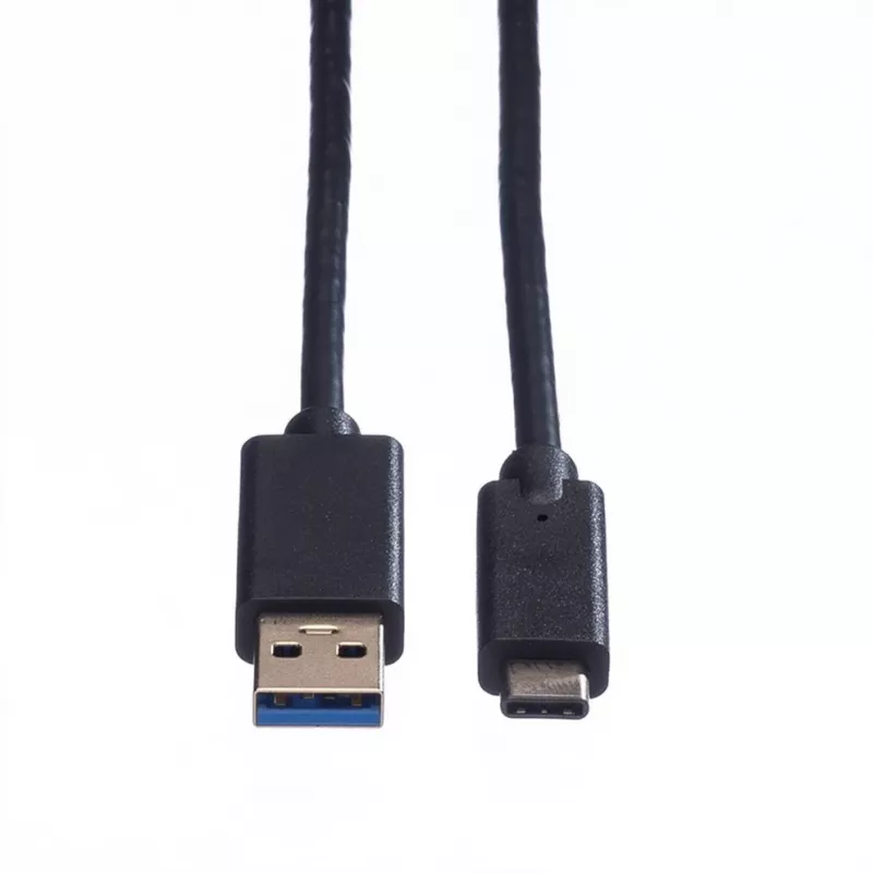 ROLINE - USB-Kabel - USB Typ C (M) - 9-polig USB Typ A (M) - 50 cm (USB 3.1) - vergossen - Schwarz (11.02.9010)