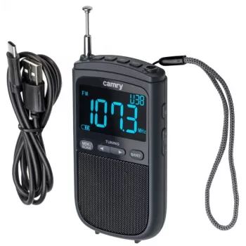 Camry | Tragbares Miniradio | CR 1905 | Weckfunktion | Schwarz
