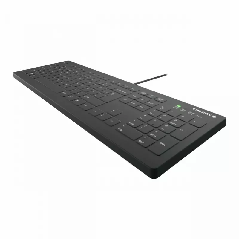 CHERRY AK-C8112 Medical USB QWERTZ Deutsch Schwarz Weiß Full-Size Tastatur