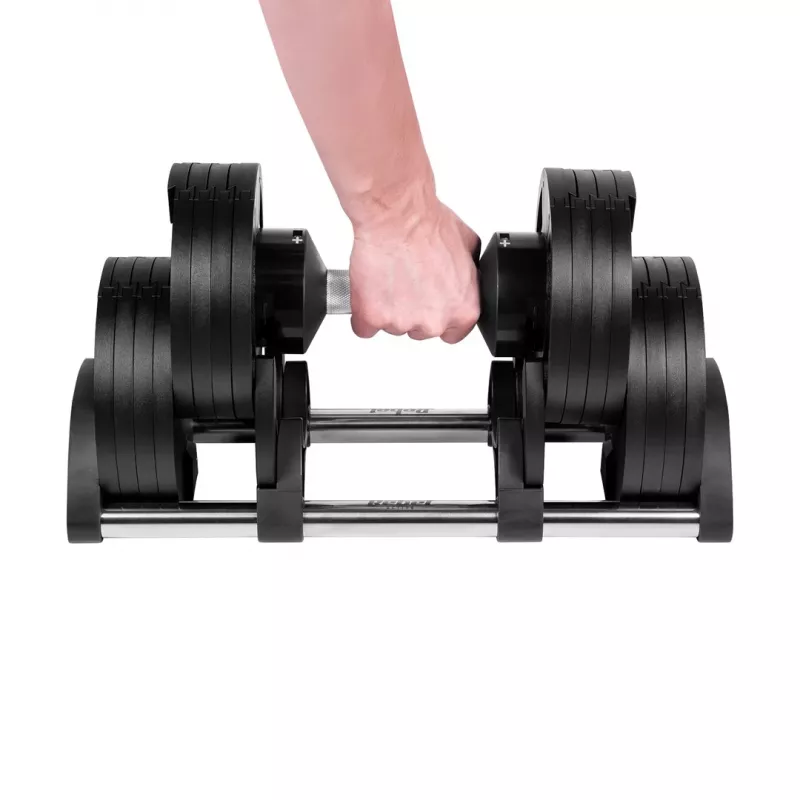 Verstellbare Gusseisen-Hantel Rebel Active 36 kg, automatische 2-kg-Schritte
